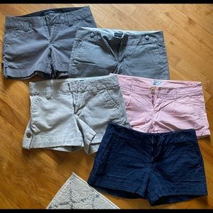 Banana Republic size 2, 2P shorts. AE size 0.